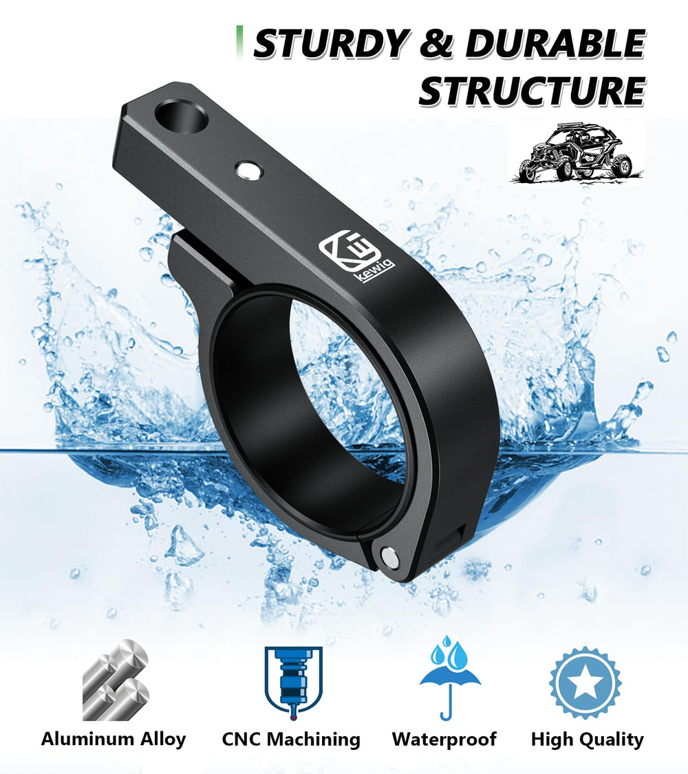 Single bolt hinge design allows quick mounting of the VAZESWIN bracket.
