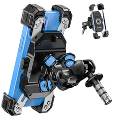 VAZESWIN stem-mount base securely holds your phone on a motorcycle fork