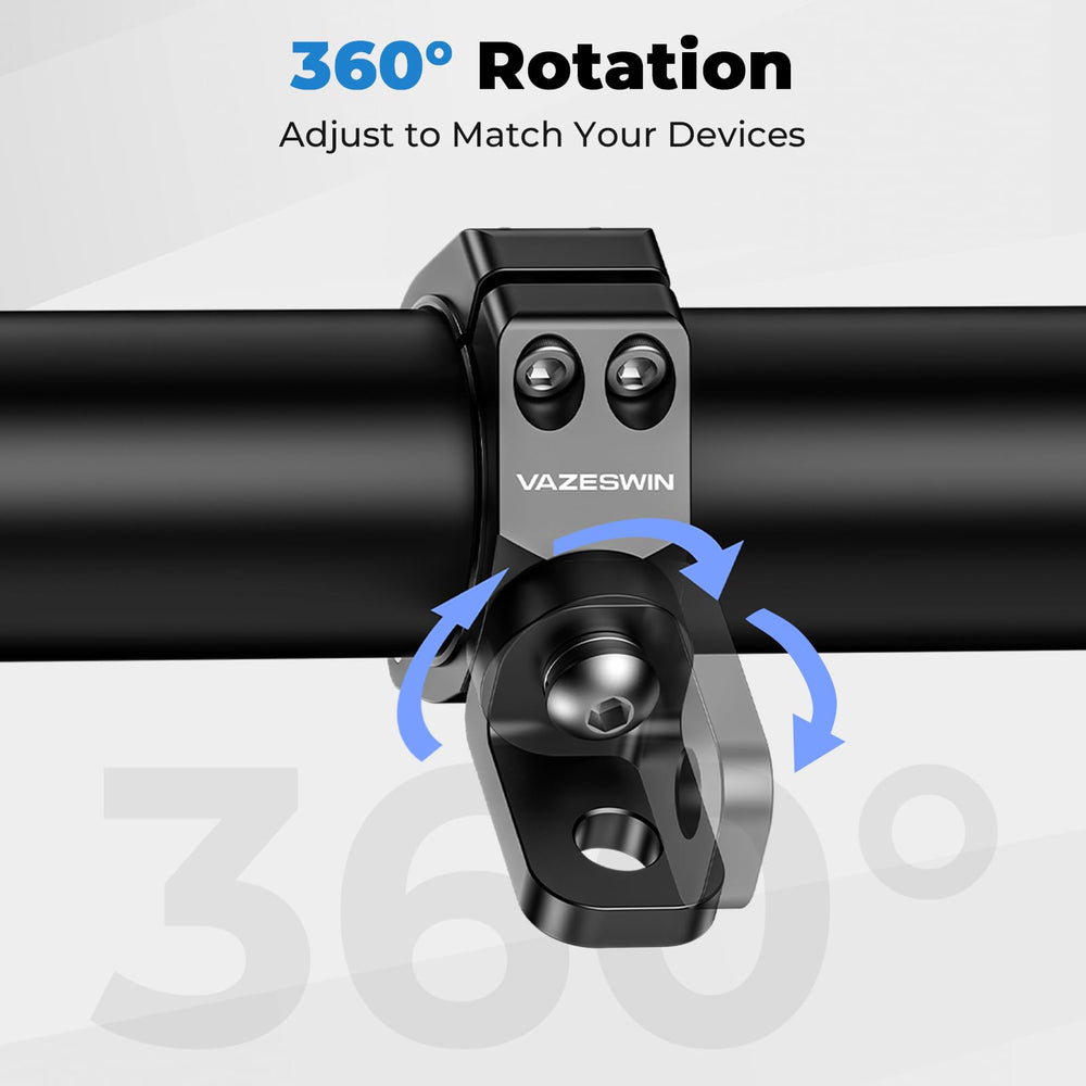 VAZESWIN universal compatibility fits multiple round bars and light setups.