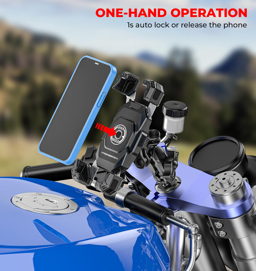 VAZESWIN vibration dampener minimizes shocks to the phone during rides