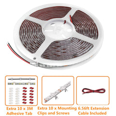 Vbakor RV awning lights with clips and screws for sturdy installation