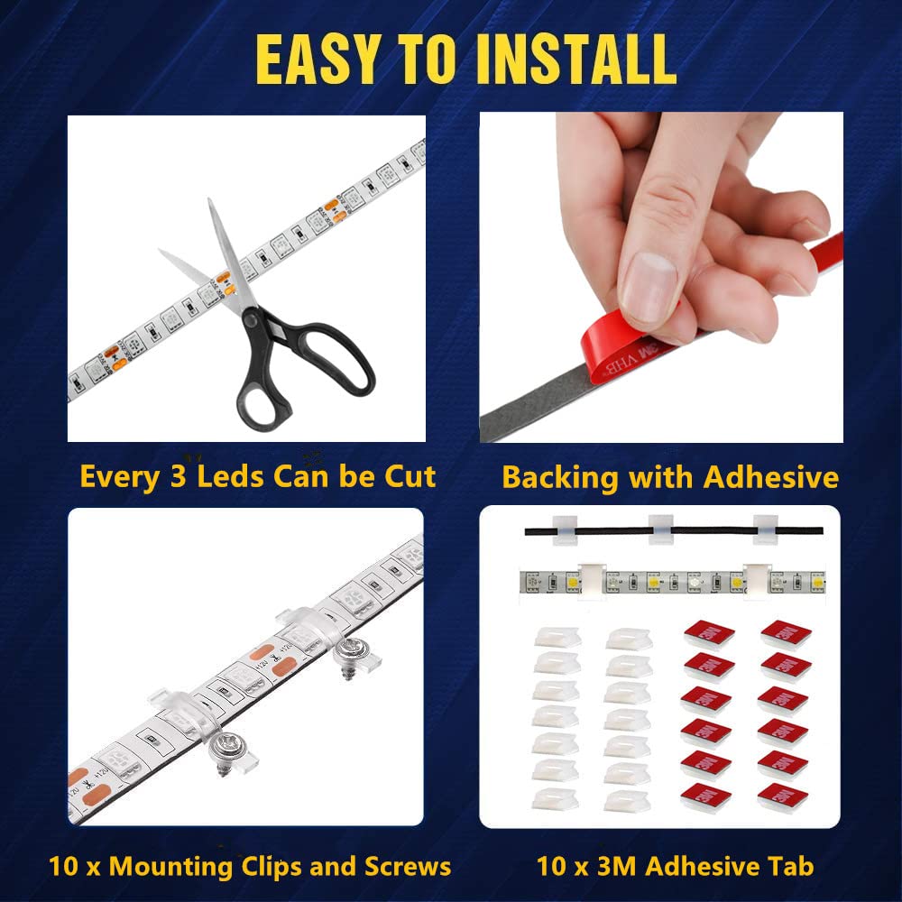 Vbakor IP65 waterproof RV awning lights withstand outdoor conditions