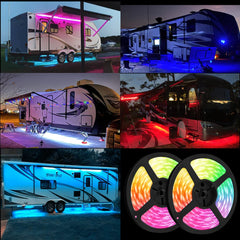 Vbakor music-sync feature makes RV lighting dance to your music.