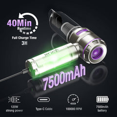 VCAN ACTIVE lightweight handheld vacuum fits in a trunk for on-the-go cleaning