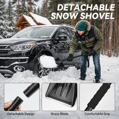 VCANENERGY detachable snow shovel for quick winter clearing