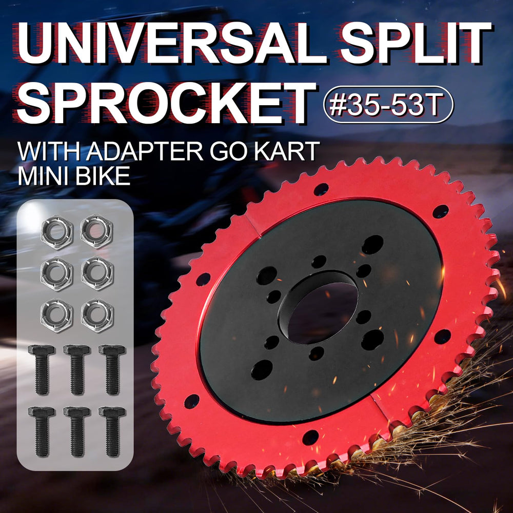 VCUJSUC black sprocket hub adapter for secure mounting on mini bikes.