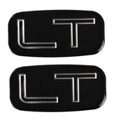 Vdficar LT emblem 3D sticker, two pieces, quick self-adhesive upgrade for Chevy trucks.
