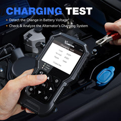 VDIAGTOOL BT300 test results on screen simplify recharge or replacement decisions.