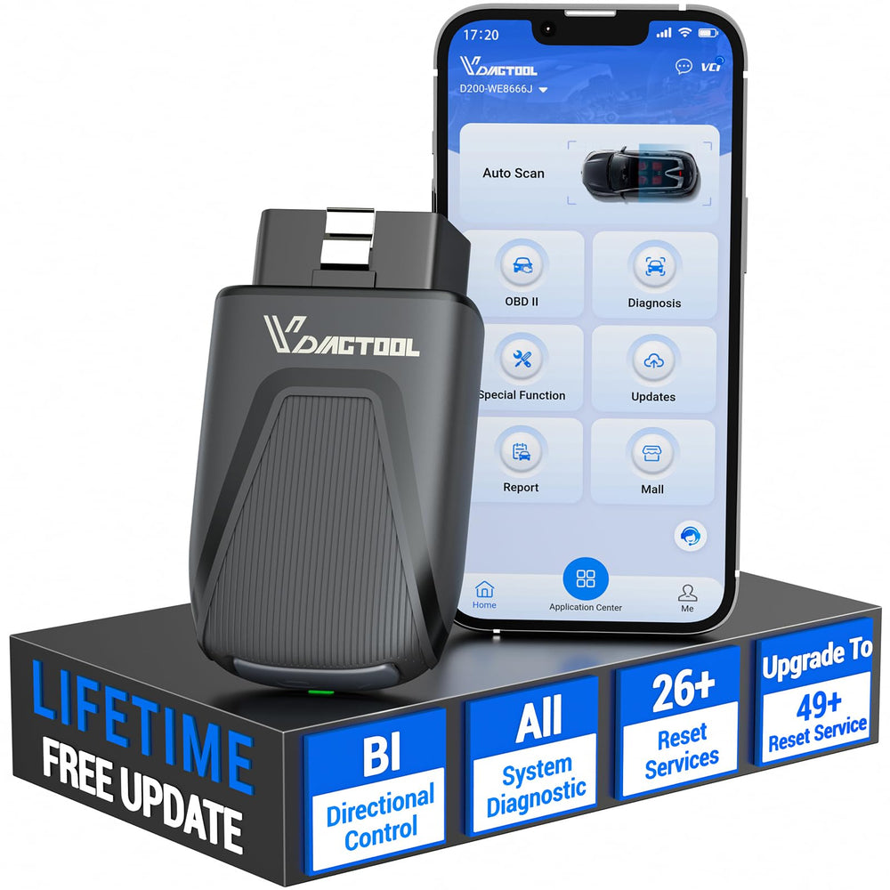 VDIAGTOOL D200 wireless setup enables quick car diagnostics on the go