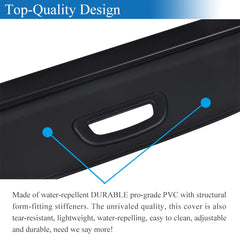 VeCarTech durable PVC shade resists tears and cleans easily after trips.