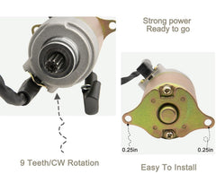 VECKYJL starter with solenoid relay ready for plug and play
