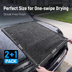 Veco small detail towel wiping side mirror for streak-free glass and trim finish