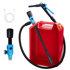 Vedocn electric fuel transfer pump with 51-inch discharge hose for flexible reach.