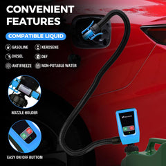 Vedocn fuel pump hose extended to 51 inches for flexible reach.
