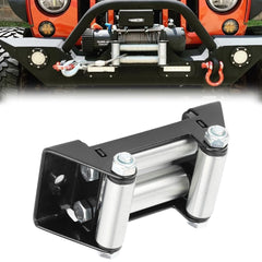 VEEBELL 4-7/8-inch winch roller fairlead front view for smooth rope feed