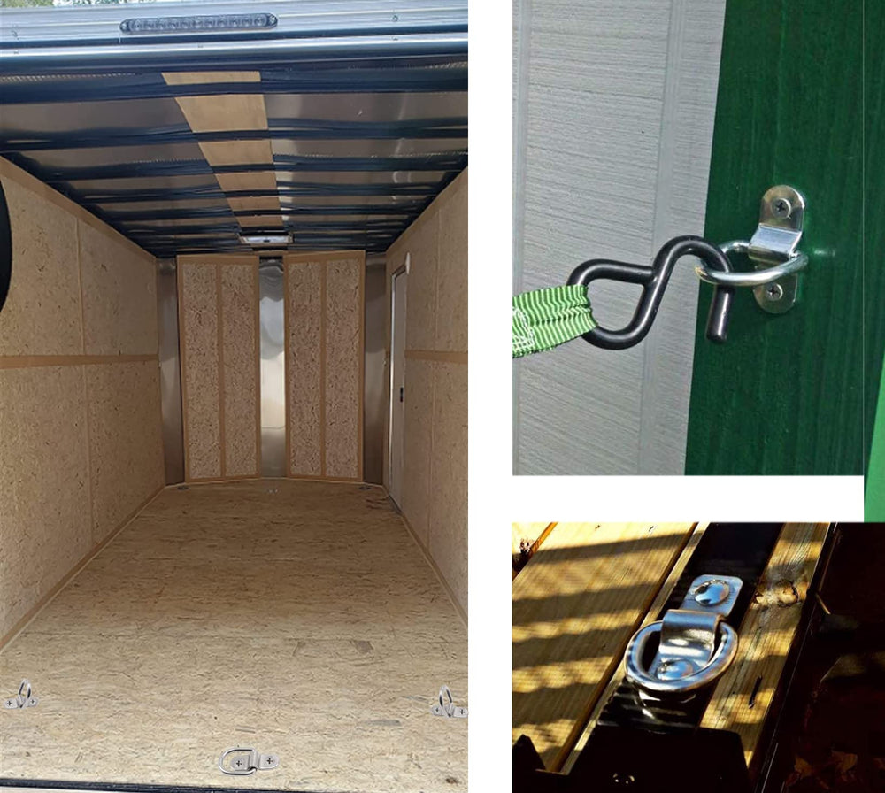 VEEBELL trailer cargo anchor plates with sturdy surface mounting