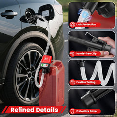 VEECAP 23-inch intake hose simplifies setup and priming.