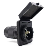 Veepeak 50 Amp shore power inlet ready for rugged marine use.
