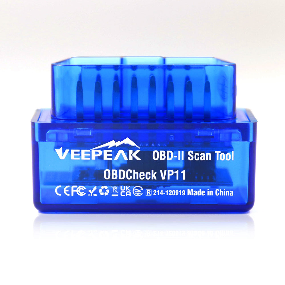 Veepeak quick-start guide image with setup tips for Android users.