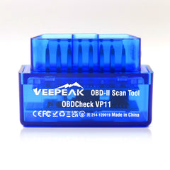 Veepeak quick-start guide image with setup tips for Android users.