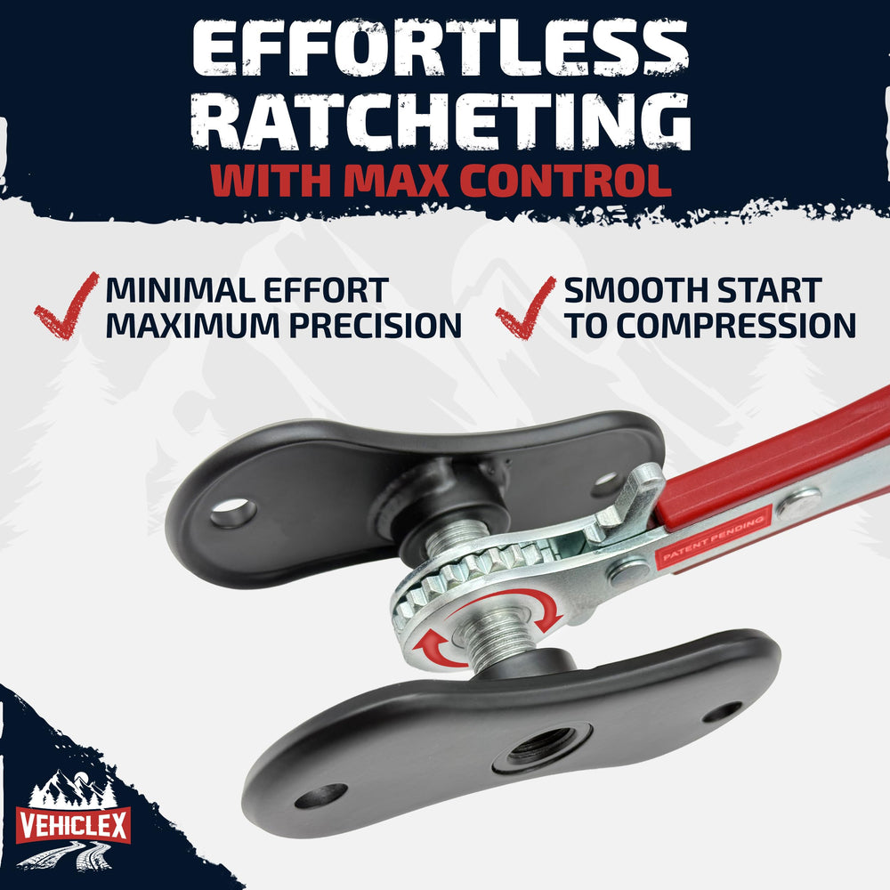 Vehiclex brake caliper compression tool ergonomic slip-free handle ensures secure grip.