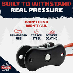 Vehiclex brake caliper compression tool with ratcheting handle enables smooth, controlled piston compression.