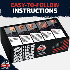 Vehiclex emergency repair kit ready for cars, trucks, motorcycles and more