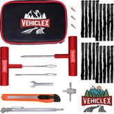 Vehiclex tire repair kit with aluminum handles for quick roadside fixes