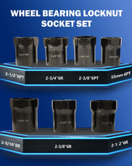 VEHIRETL 2-3-8-inch hex locknut socket for precise hub locknut work on major brands