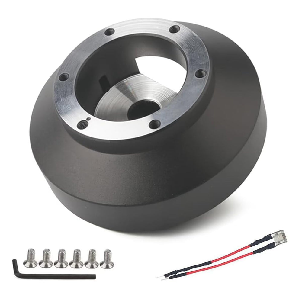 Vehjunc short hub adapter for Honda Civic; enhanced wheel compatibility and steering control.
