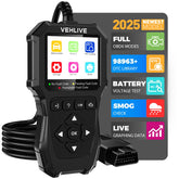 VEHLIVE V880 screen displays diagnostic readouts for quick vehicle insights.