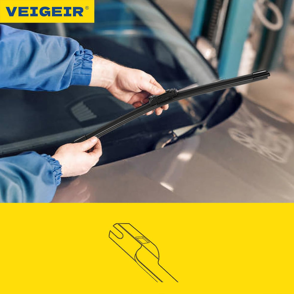 VEIGEIR easy-installation wiper blade for fast, tool-free replacement