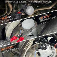 VEIYIE swivel-head oil wrench demonstrates flexible access in tight spaces.