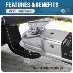 VEKINSE Thick die-cut steel construction withstands regular trailer use.