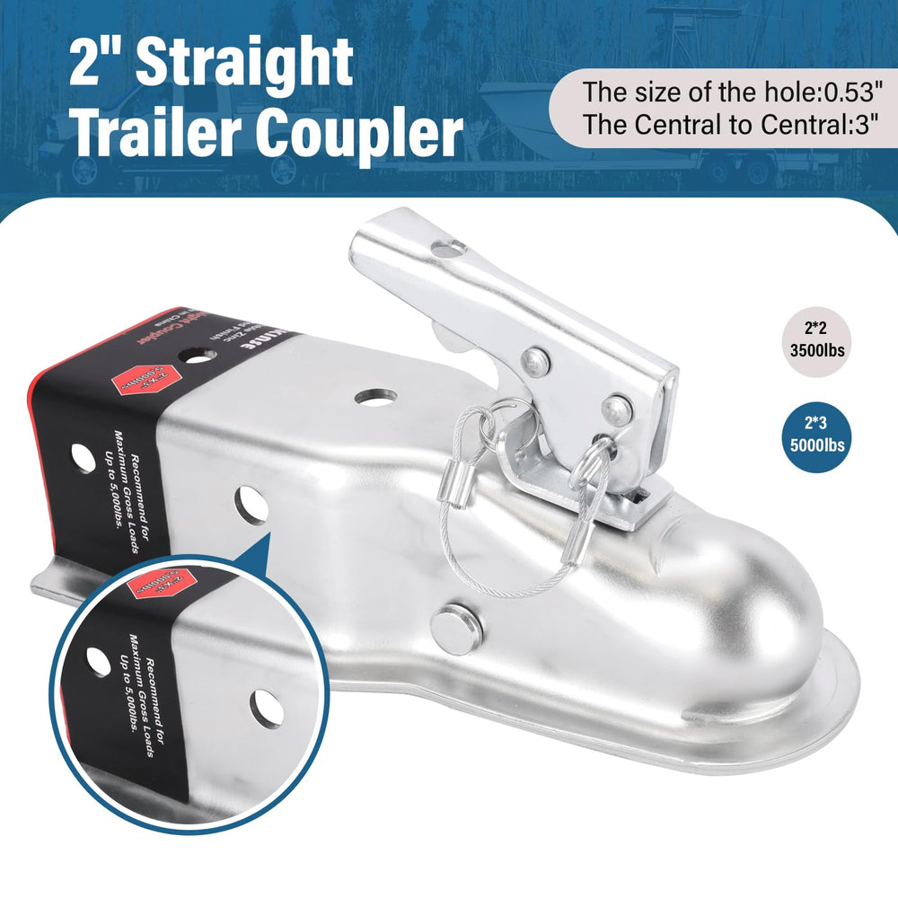 VEKINSE Security holes work with pins or locks for added protection.