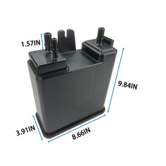 VeloLink vapor canister in engine bay showing secure fitment