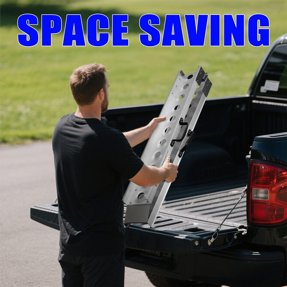 VENDAV ramp rubber pad protects the tailgate during loading.