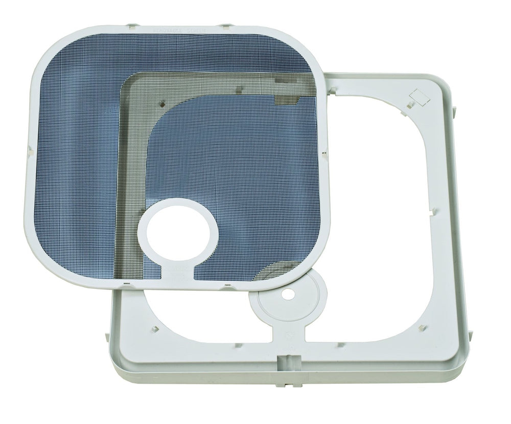 Ventline BVC0573-31 frame with removable screen, close-up detail supports quick cleaning