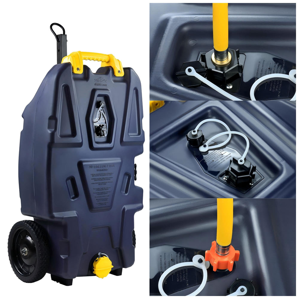Venustank interior clean design supports easy rinse and sanitization.