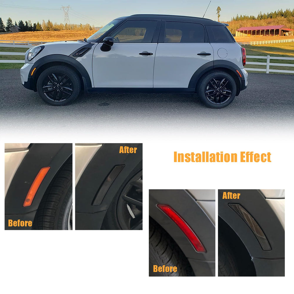 Venyeeda LED rear red side marker with smoked lens improves signaling from behind
