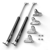 Vepagoo 15-inch gas struts kit with brackets for smooth lid operation.