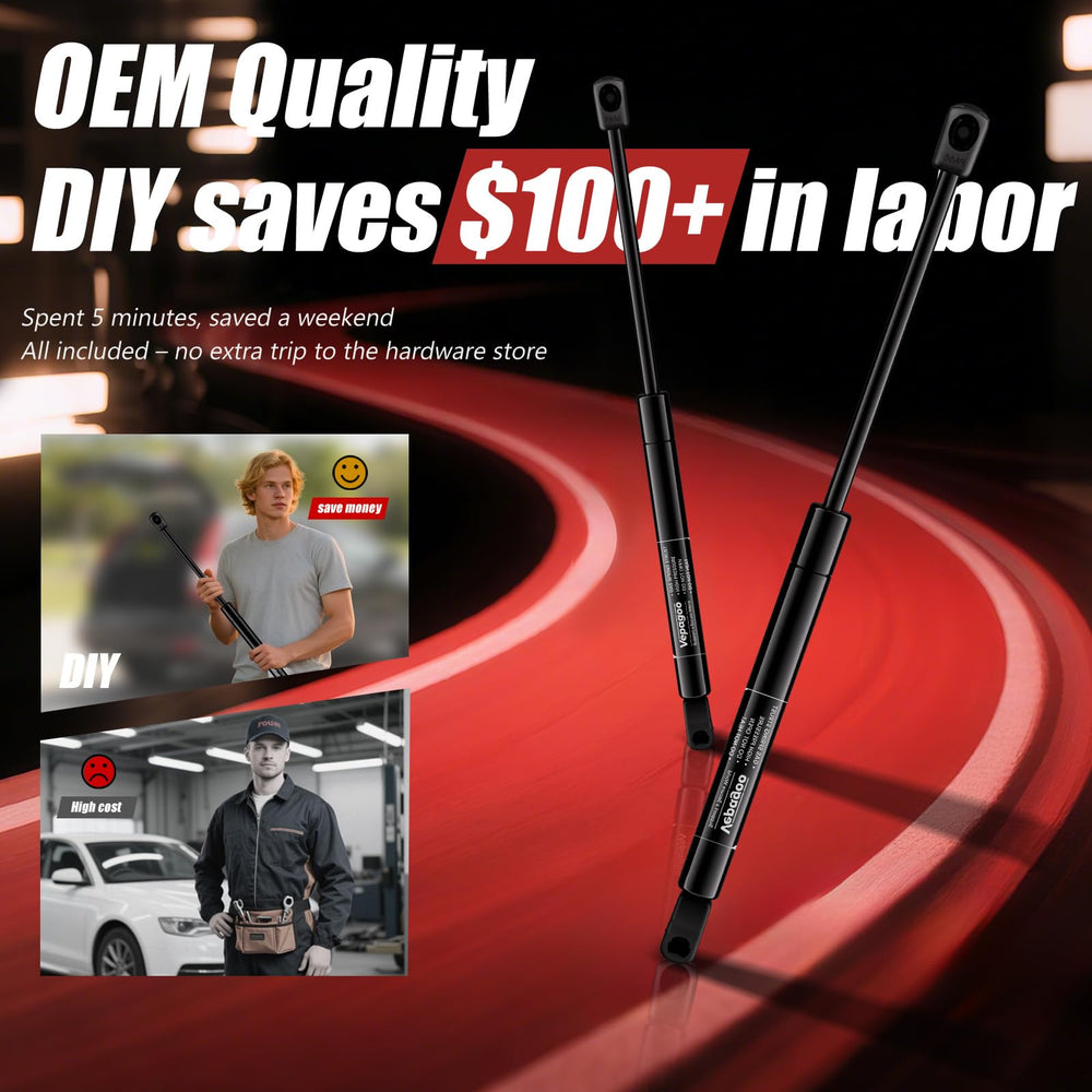 Rear hatch damper designed to OEM specs for reliable operation