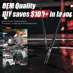 Vepagoo easy-install hood struts save time during bonnet maintenance.