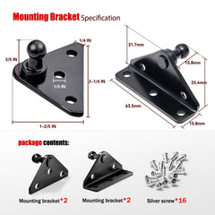 Vepagoo flat type bracket securing side frame installation