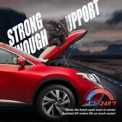 Weather-tested performance of Vepagoo hood shocks in heat and rain