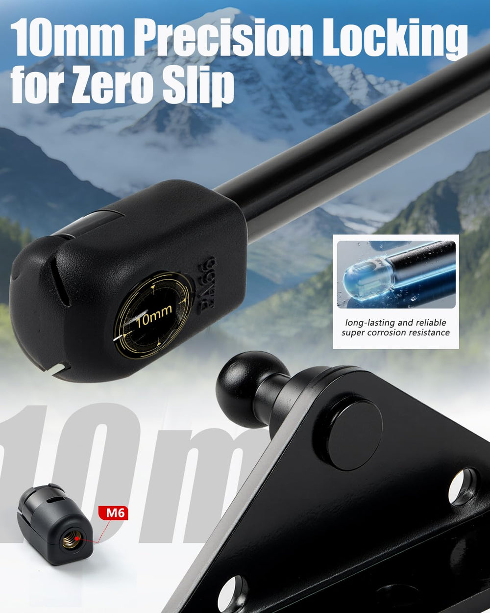 Vepagoo rear window access with gas struts installation example.
