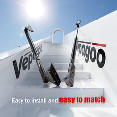 Vepagoo secure mount demonstrates gas spring attachment