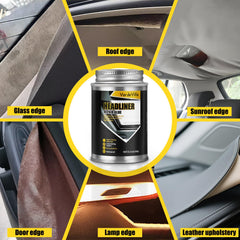 VerdeVilla headliner adhesive deployed via cap brush for clean, mess-free application
