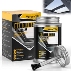 VerdeVilla headliner glue with built-in cap brush for precise cap applications