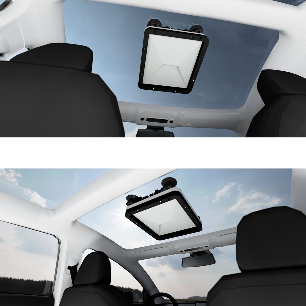 Veritas Vans Starlink Mount hardtop cover shields from hail and debris